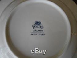 10 pc AYNSLEY LEIGHTON LUNCHEON SET FINE BONE CHINA MADE IN ENGLAND. PERFECT