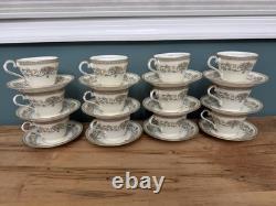 102pc Aynsley Henley Fine Bone China Set, 12 Place Settings, England, Pristine