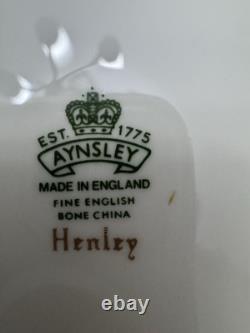 102pc Aynsley Henley Fine Bone China Set, 12 Place Settings, England, Pristine