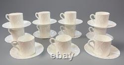 11 Coalport Countryware Demitasse Cup & Saucer Sets Bone China England White