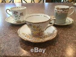 11 Tea Cup & Saucer Sets Made In England Fine Bone China. Aynsley, Foley, Others