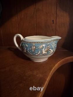116 Pc. Authentic Wedgwood Florentine Turquoise Bone China. Made In England