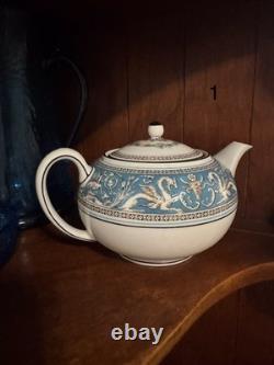 116 Pc. Authentic Wedgwood Florentine Turquoise Bone China. Made In England