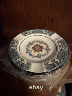 116 Pc. Authentic Wedgwood Florentine Turquoise Bone China. Made In England