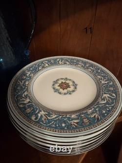 116 Pc. Authentic Wedgwood Florentine Turquoise Bone China. Made In England