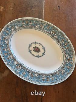 116 Pc. Authentic Wedgwood Florentine Turquoise Bone China. Made In England
