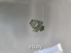 12 Aynsley England Bone China 10.1/2 Gold Rim/Cobalt Blue & White Dinner Plates