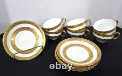 12 Piece Vintage Cup & Saucer Adderley's England 14064 EUC Rare 1930 Bone China