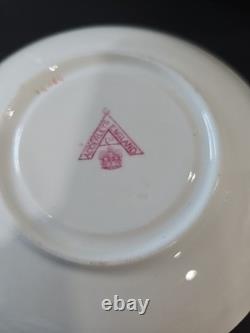 12 Piece Vintage Cup & Saucer Adderley's England 14064 EUC Rare 1930 Bone China