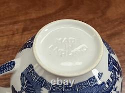 12 Pieces VTG Blue WiIlow England E. I. T. Ironstone China Set For 2