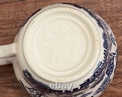 12 Pieces VTG Blue WiIlow England E. I. T. Ironstone China Set For 2