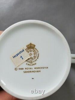 12 Set Rare Staffordshire Bone China England Belgrave Square Cup & Saucer
