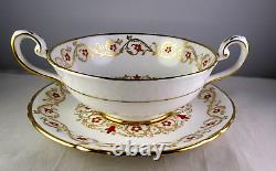 14 Tuscan Fine Bone China F159 Richlieu Cream Soup Bowl & Saucer Sets