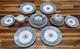 14-pieces Set Wedgwood Florentine Turquoise W2714 Bone China, England