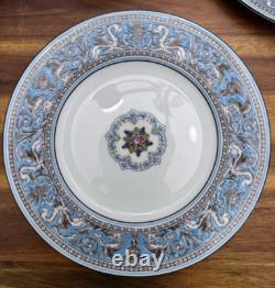 14-pieces Set Wedgwood Florentine Turquoise W2714 Bone China, England
