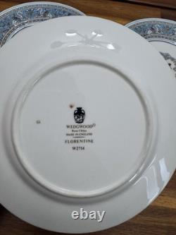 14-pieces Set Wedgwood Florentine Turquoise W2714 Bone China, England