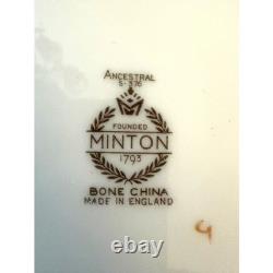 146-PC Minton'Ancestral' Fine Bone China Dinner Service Set for 18 England