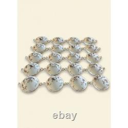 146-PC Minton'Ancestral' Fine Bone China Dinner Service Set for 18 England