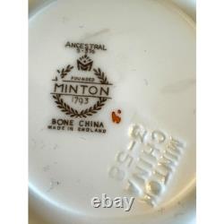 146-PC Minton'Ancestral' Fine Bone China Dinner Service Set for 18 England