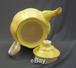 16 Piece Royal Albert England Yellow & Gold Bone China Tea Set Service For 4