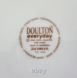 16pc Royal Doulton JACOBEAN 4x4pc Estate Set Everyday China Tapestry Floral 2 Av