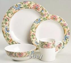 16pc Royal Doulton JACOBEAN 4x4pc Estate Set Everyday China Tapestry Floral 2 Av