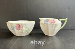 17 Pics Antique Shelley England Bone China Queen Anne Floral Tea Set