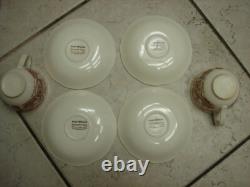 18 Piece Alfred Meakin China Fair Winds Brown Dishes Staffordshire England