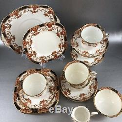 19 Piece Sutherland Bone china England Tea Snack Set Teacup Saucer Cake Plate