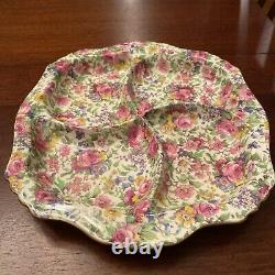 1930's Royal Winton summertime chintz china set of 2 serving dishes