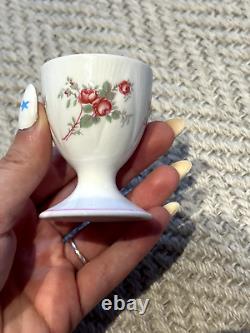 1950's Shelley England RARE PINK FLORAL 8pc Tea Set Egg Cup, Tea Pot, Cup, Etc