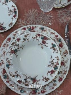 1952 Minton England Ancestral S-376 Bone China 48 Piece Dinner Set Service for 8