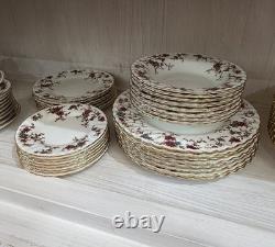 1952 Minton England Ancestral S-376 Bone China 48 Piece Dinner Set Service for 8