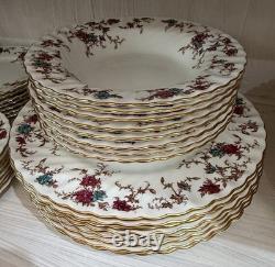 1952 Minton England Ancestral S-376 Bone China 48 Piece Dinner Set Service for 8