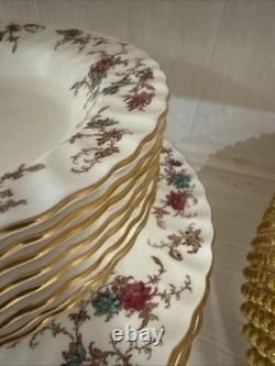 1952 Minton England Ancestral S-376 Bone China 48 Piece Dinner Set Service for 8