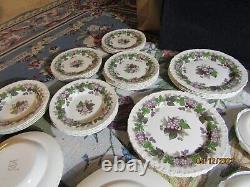 1955 Wedgwood China/ Gratewood Shell Edge Dinnerware/86 pc set for 12- BEST COND