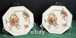 1990 Vtg 22-Pc Johnson Bros England Fresh Fruit Octagonal Service for 5-Pristine