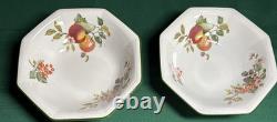 1990 Vtg 22-Pc Johnson Bros England Fresh Fruit Octagonal Service for 5-Pristine