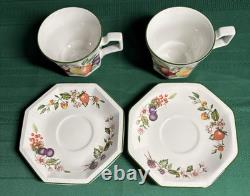1990 Vtg 22-Pc Johnson Bros England Fresh Fruit Octagonal Service for 5-Pristine