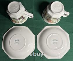 1990 Vtg 22-Pc Johnson Bros England Fresh Fruit Octagonal Service for 5-Pristine