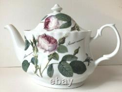 1996 Redoute Roses Roy Kirkham Fine Bone China England Tea set- 5 pieces
