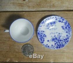 2 Sets Shelley Mini Tiny Porcelain Bone China Tea Cups & Saucers England