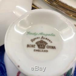 20 Pcs Royal Albert Lady Angela Bone China Dinner Set England Plate Tea Cup
