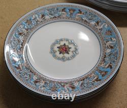 20 Pcs Wedgwood England Bone China Florentine Turquoise W2714 4 Place Settings