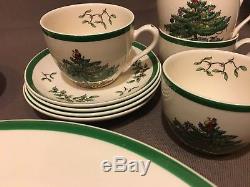 20 Pieces of Spode Christmas Tree China, Made in England 4 Place Settings Mint