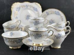 21 Piece Tuscan Bone China England Tea Serving Set Teacup Plate Vintage Tea Cup
