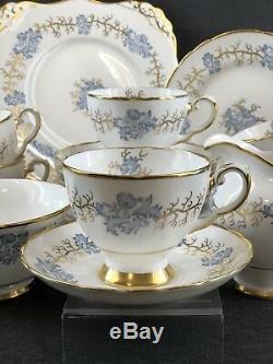 21 Piece Tuscan Bone China England Tea Serving Set Teacup Plate Vintage Tea Cup