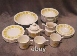 25 Piece Dishware Set Kensington Staffordshire Ironstone England Piccadilly 1822