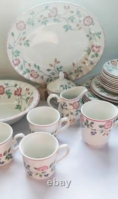 27 Pc. Churchill Staffordshire England Briar Rose China Dinnerware