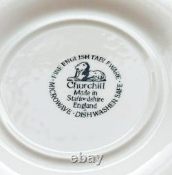 27 Pc. Churchill Staffordshire England Briar Rose China Dinnerware